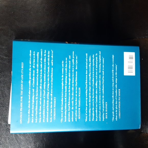 A memoir The kind of life it's been Lloyd Robertson Hardcover Book - Picture 2 of 4